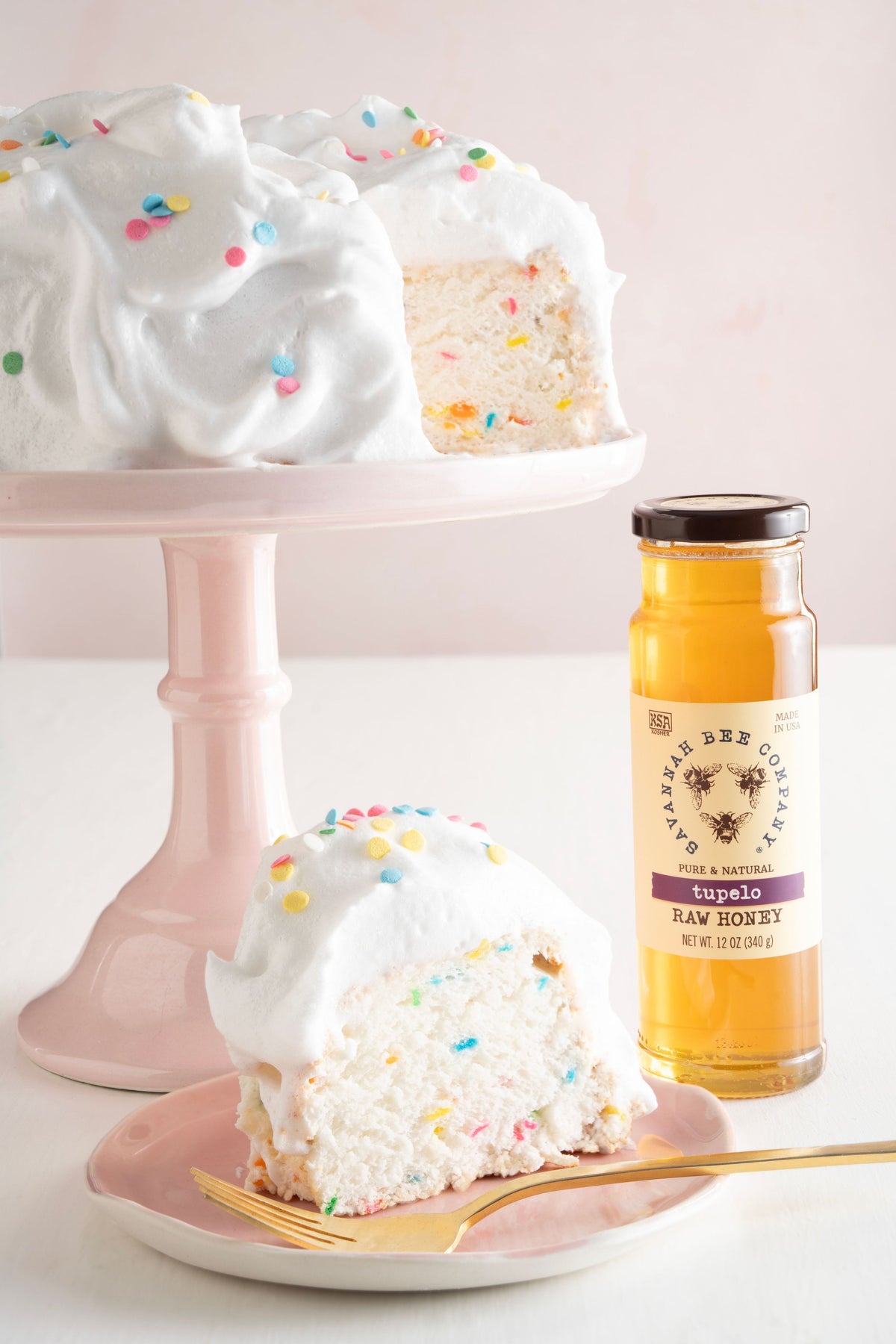 Honey Angel Food Cake