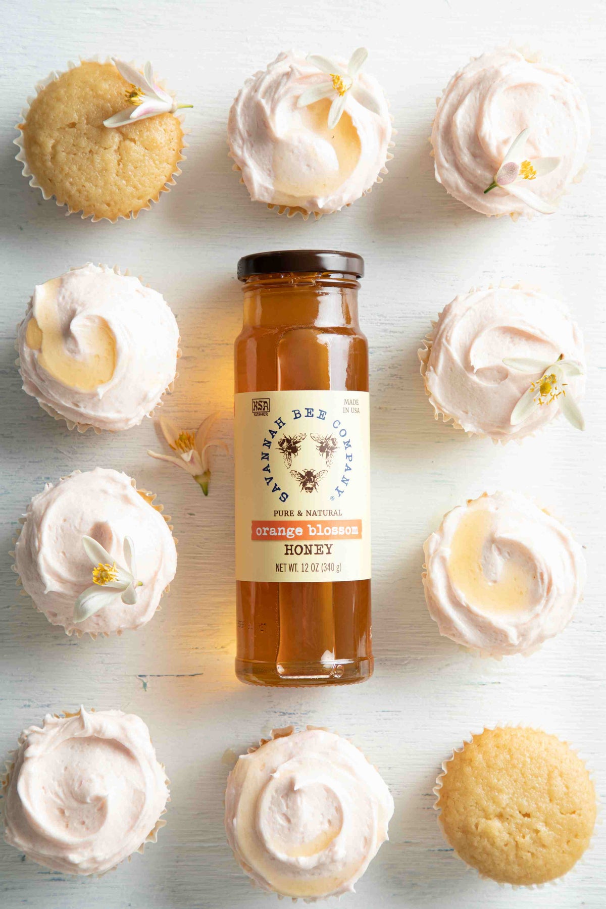 One Bowl Honey Cupcakes