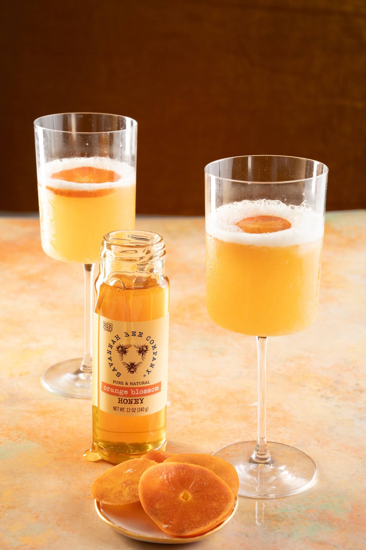 Persimmon Amaretto Sour Cocktail