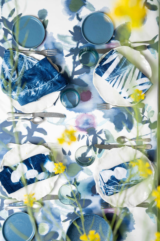 a-tablescape-with-cyanotype-floral-print-napkins