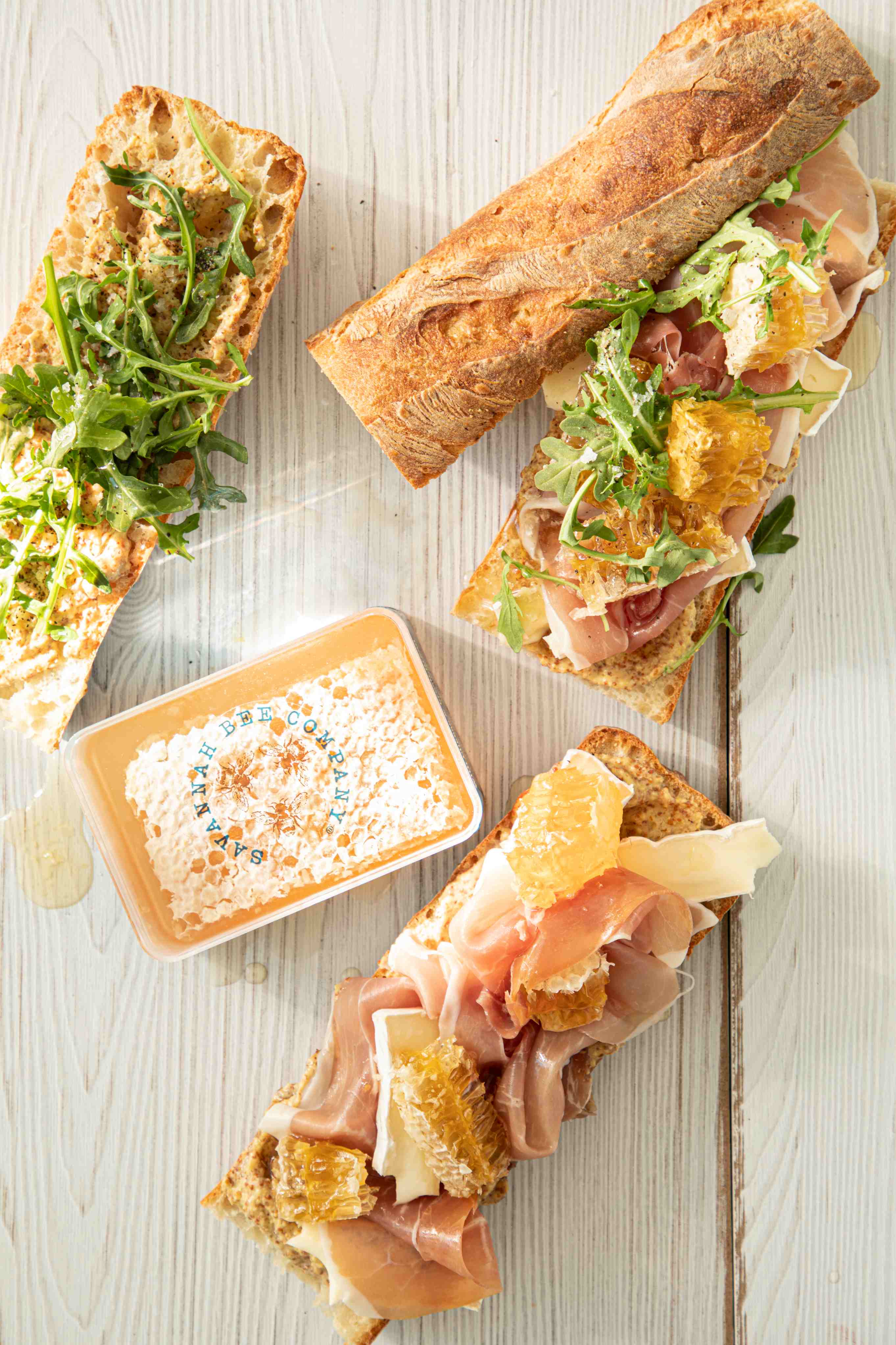 Prosciutto, Brie, and Honeycomb Sandwich
 &ndash; Savannah Bee Company