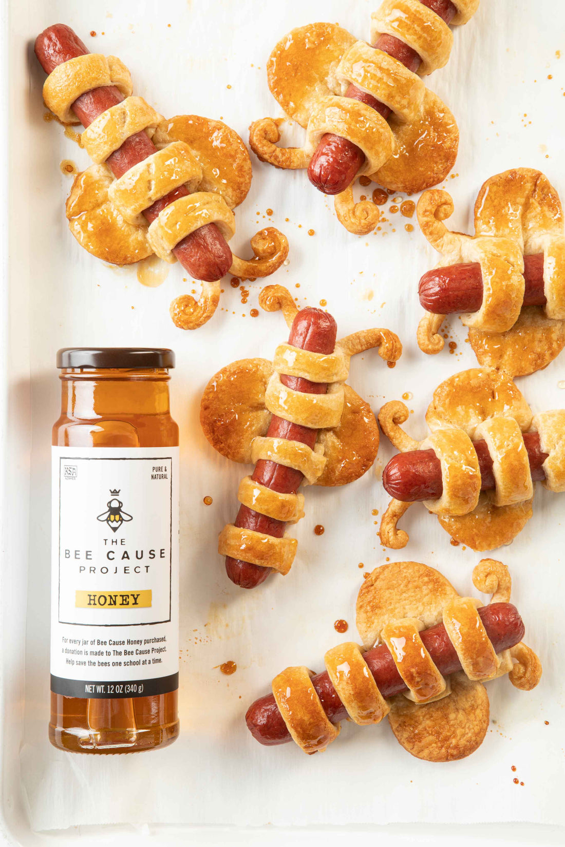 bee-in-a-blanket-recipe-hot-dog-honey-after-school-snack-kid-friendly