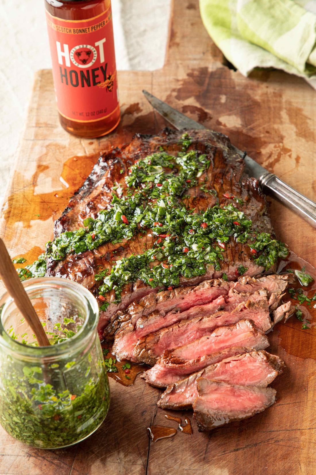 hot-honey-marinated-flank-steak-dinner-recipe-easy-delicious