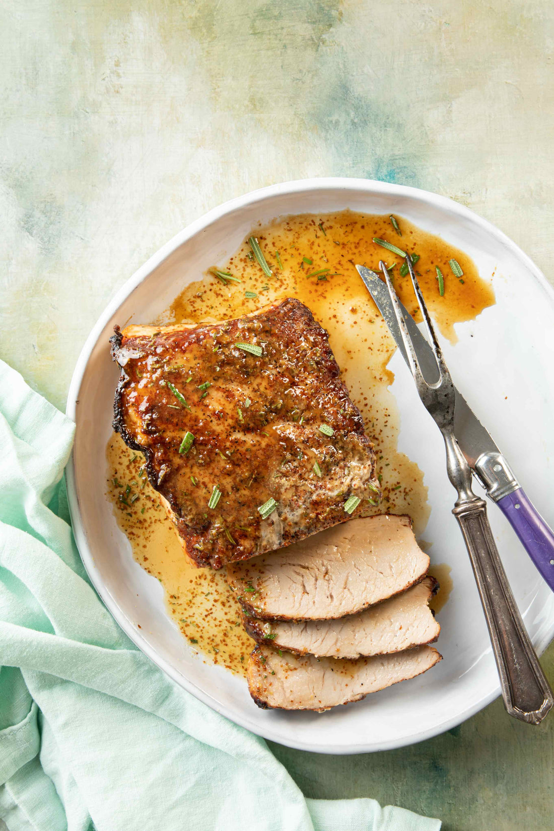 hot honey rosemary pork loin main entree dinner recipe easy