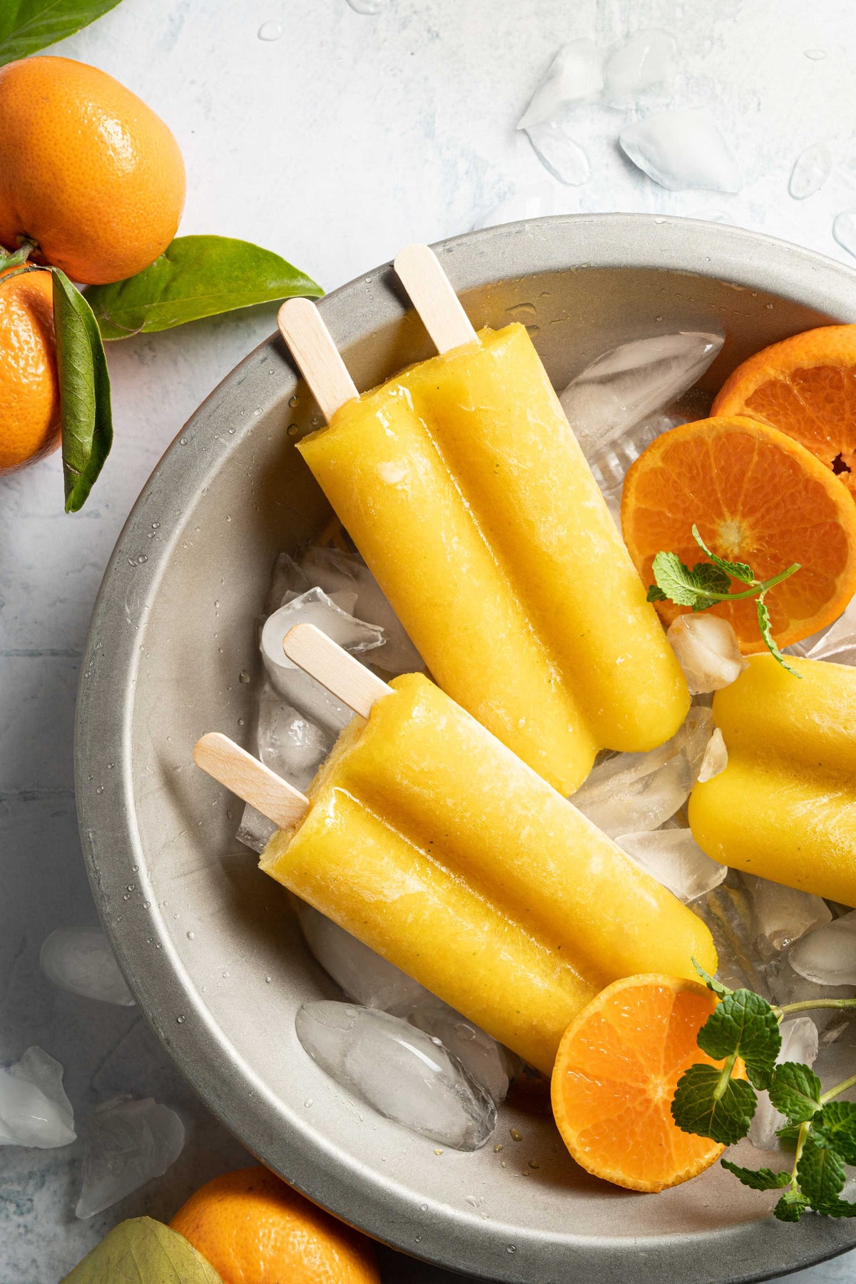 Honey-Mint Orange Pops