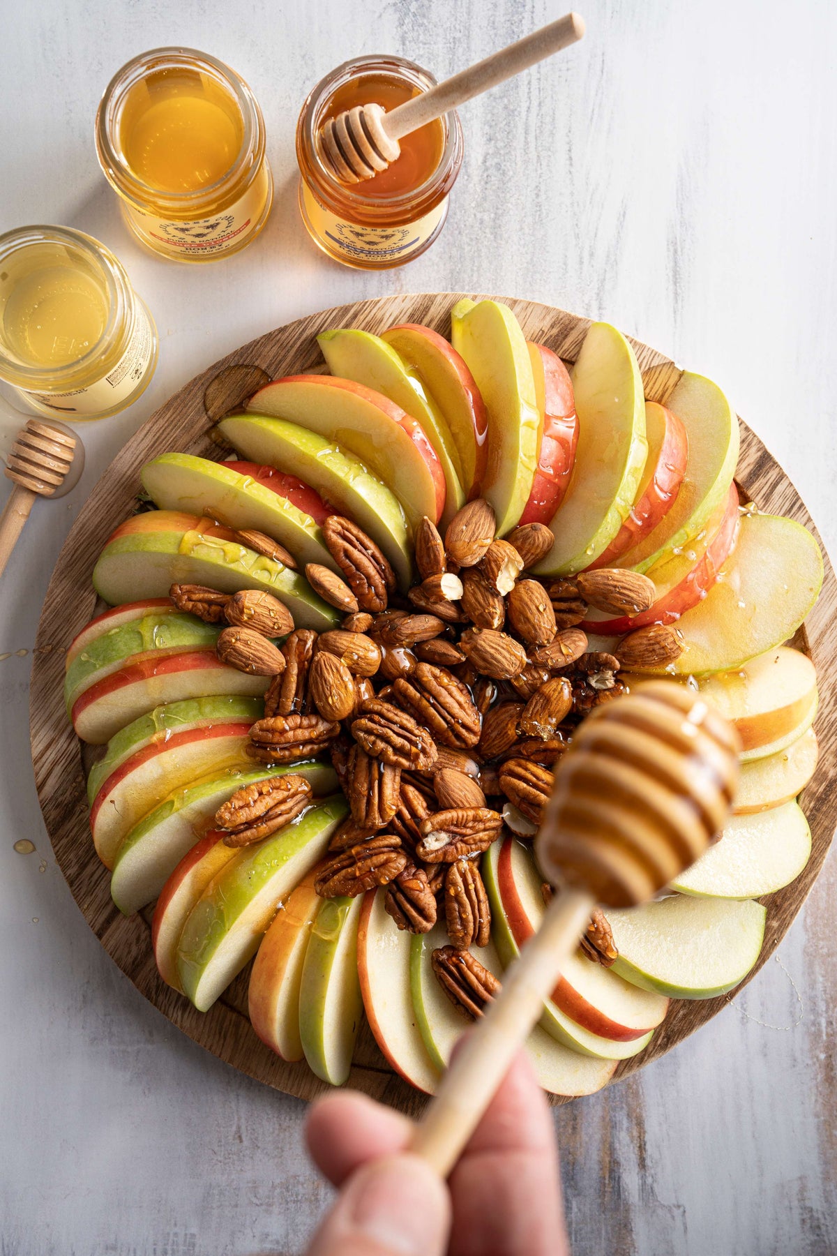 Apple with Nuts and Honey