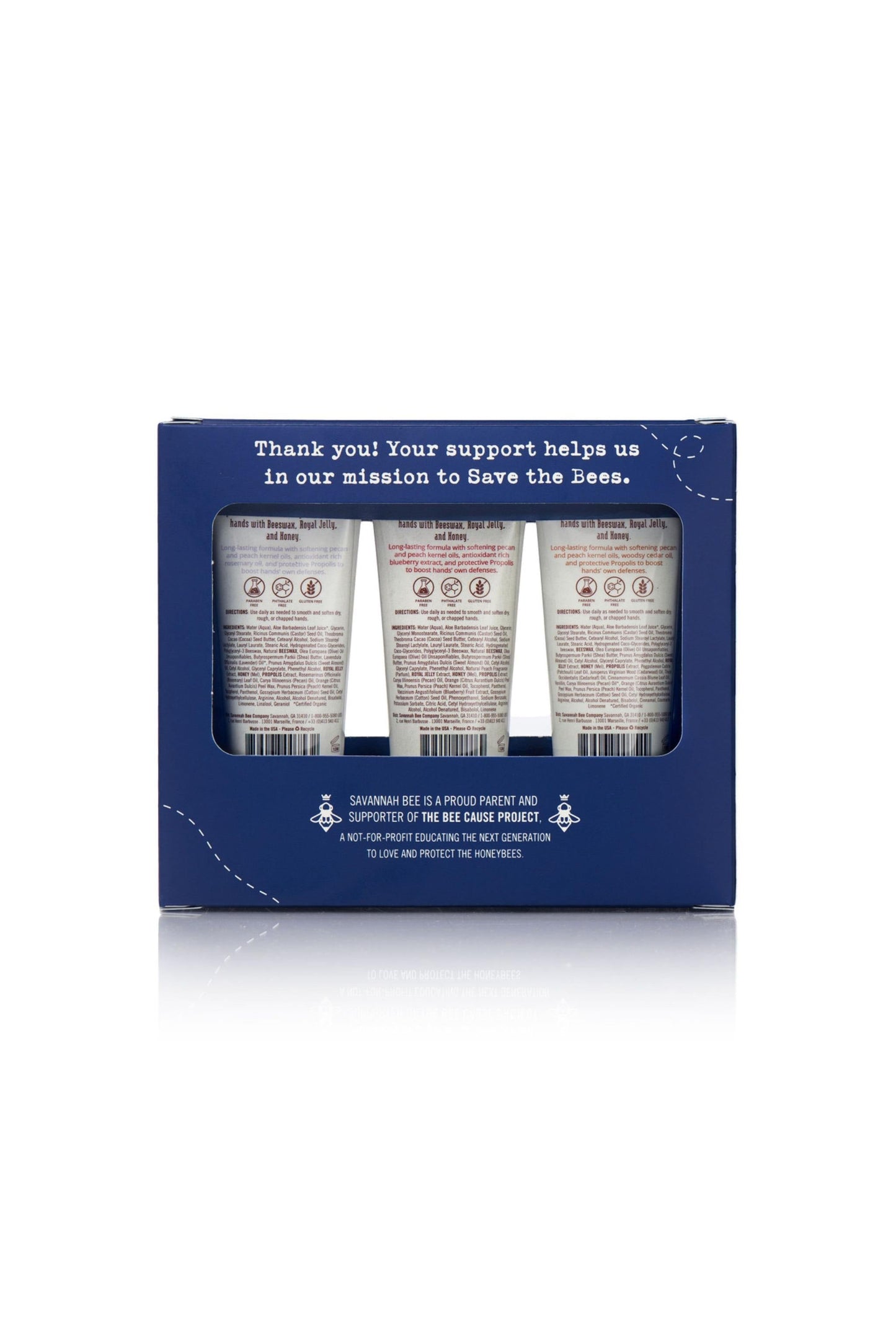 Hand Cream Tube Trio Front