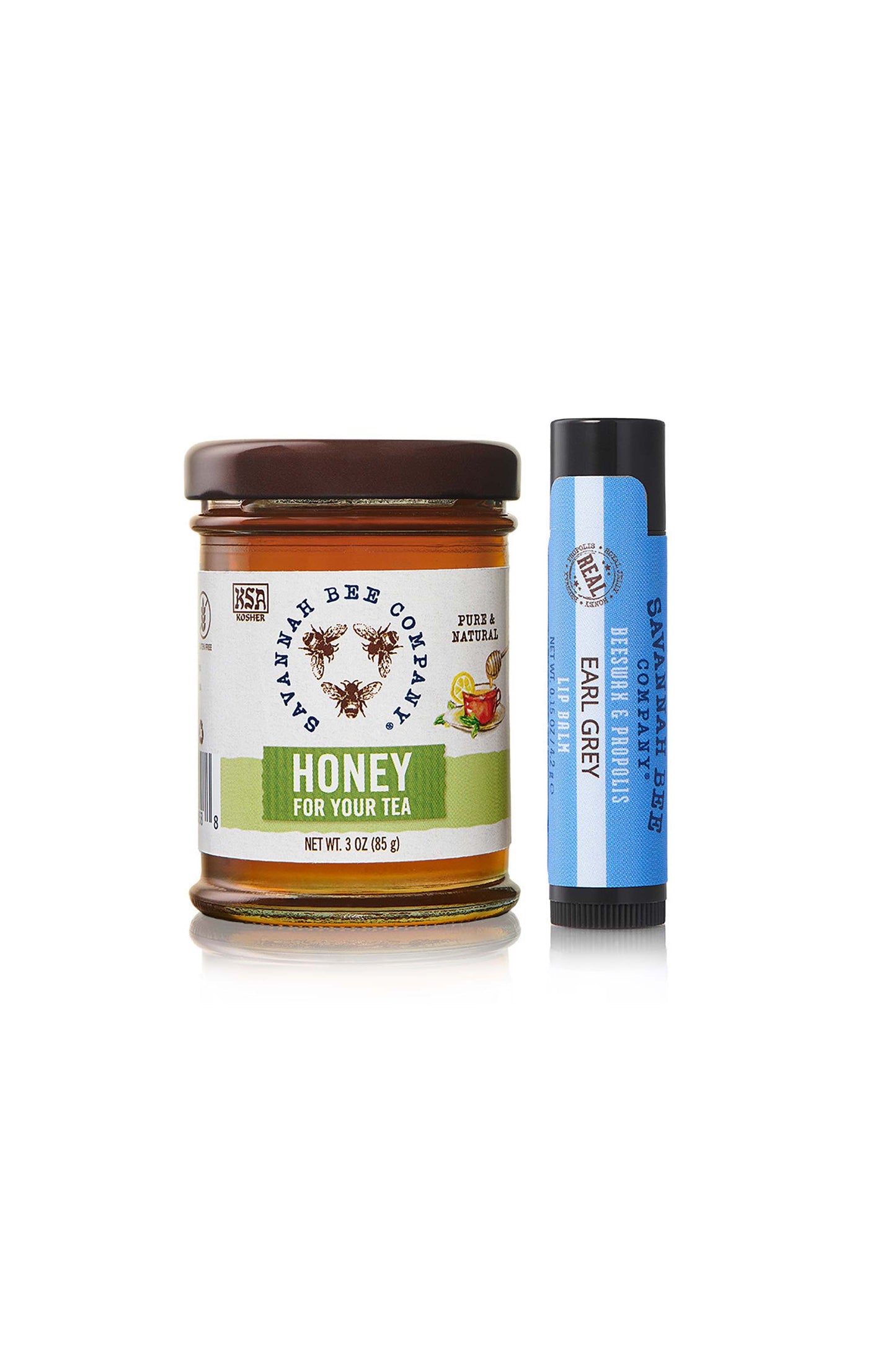 Honey for you tea 3 oz. mini with Earl Grey Lip Balm