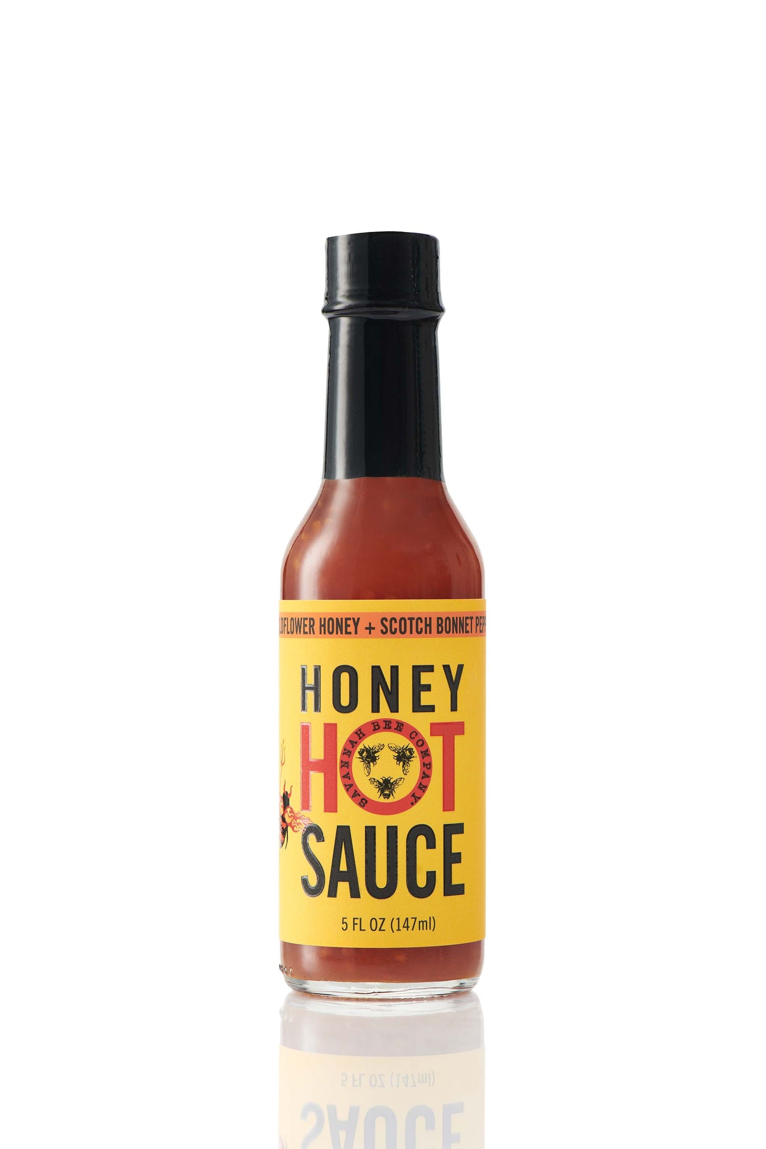 Wildflower Honey and Scotch Bonnet Pepper Honey Hot Sauce 5 oz.
