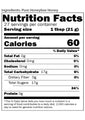 The nutrition label for the tupelo gold reserve.