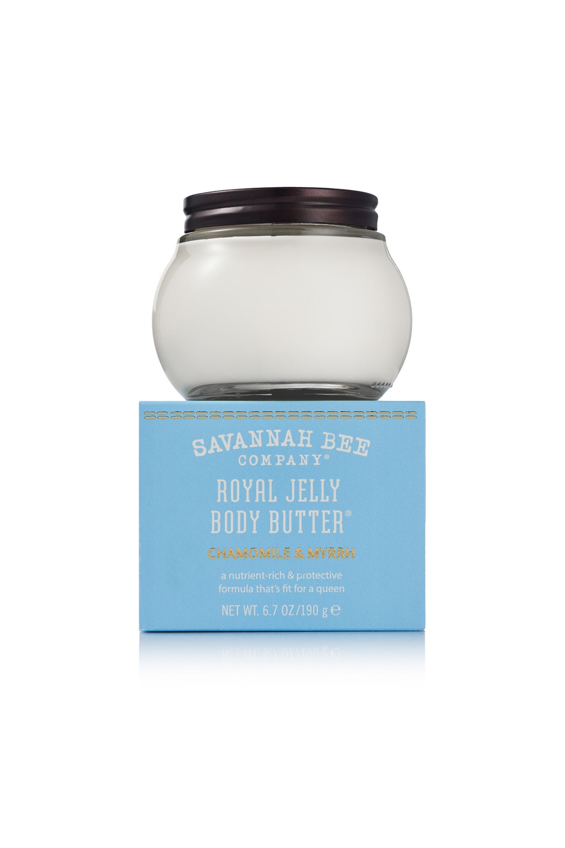 Royal Jelly Body Butter Chamomile & Myrrh in a 6.7 oz.