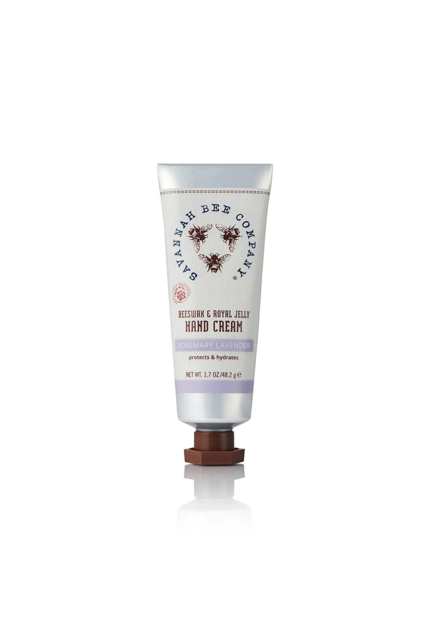 Rosemary Lavender Beeswax Royal Jelly Hand Cream Tube 1.7 oz.
