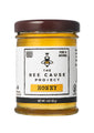 The Bee Cause Project Honey 3 oz. mini. This honey goes to support The Bee Cause Project. Helping save the bees one school at a time.