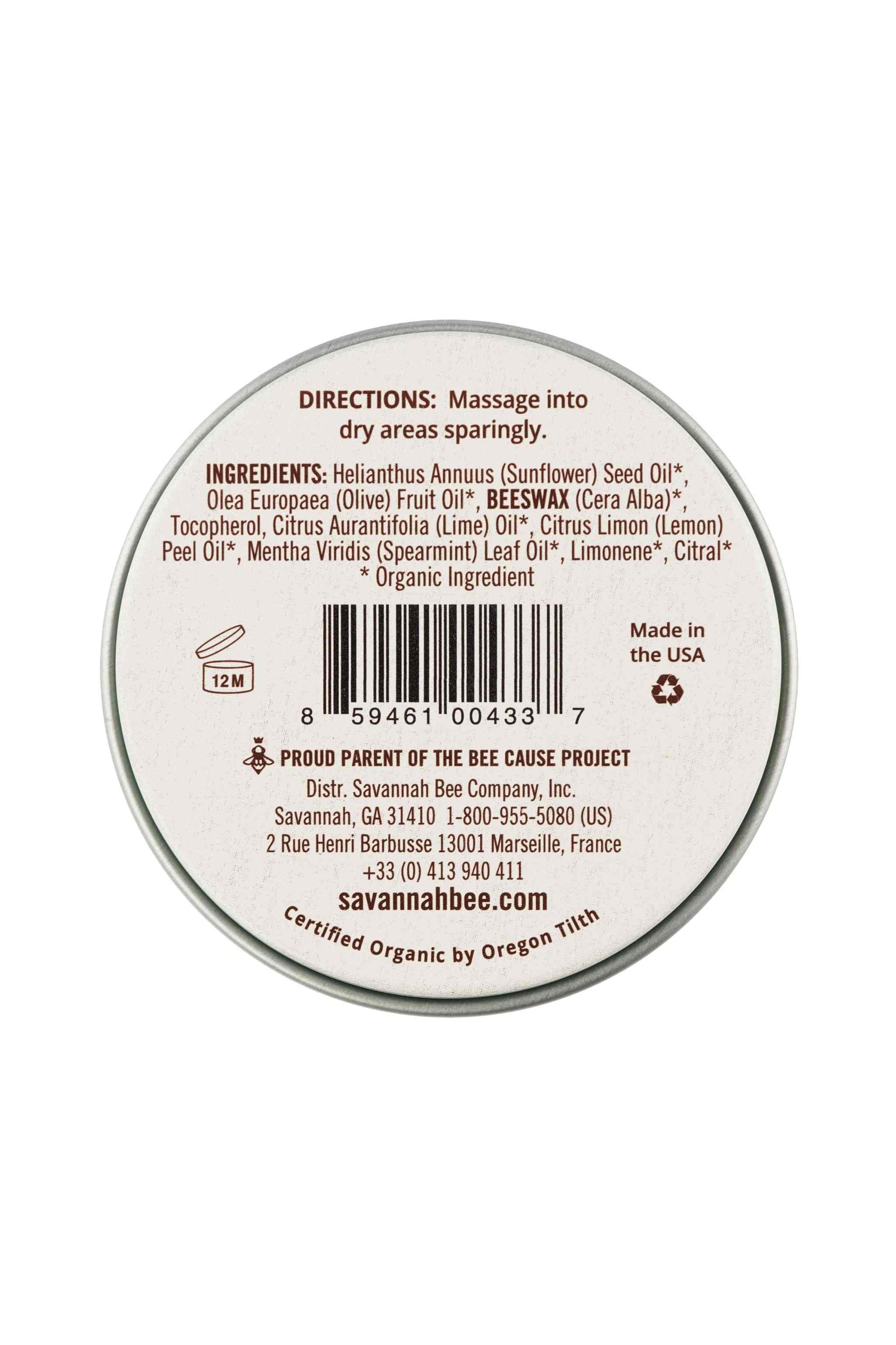 Spearmint Beeswax Salve nourishes dry and distressed skin