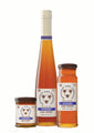 Pure & Natural Lavender Raw Honey 3 oz. mini, 12 oz. tower and 20 oz. flute.
