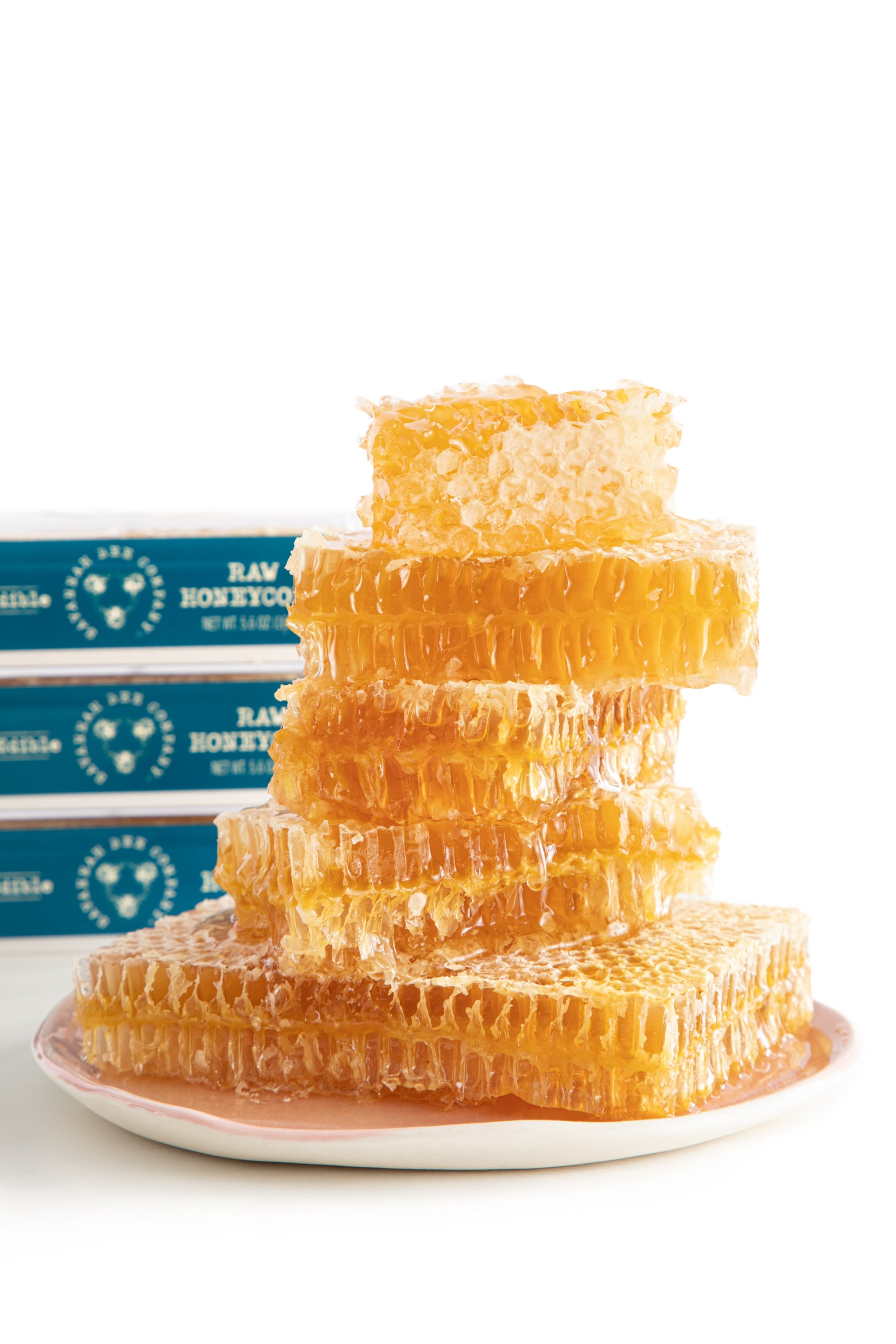 Raw Comb Honey. 100% Pure Raw Natural Honeycomb Filled With Pure Honey Raw  Superfood -  Israel