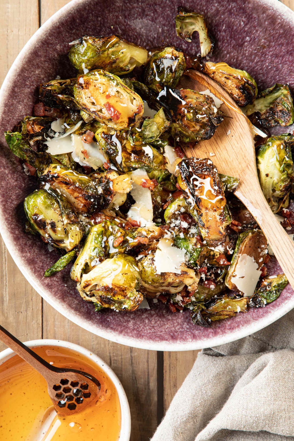 Hot Honey Brussels Sprouts