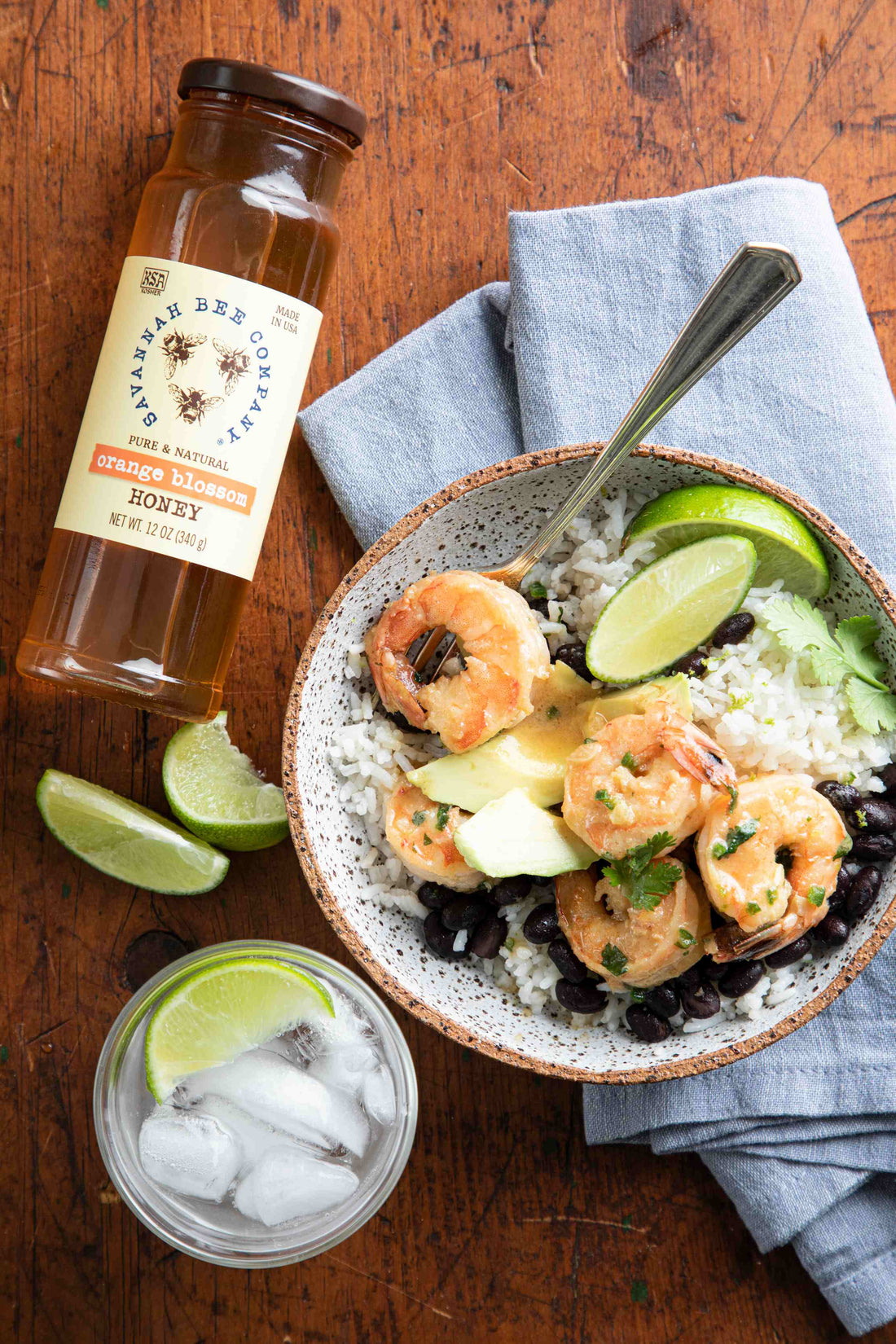 caribbean-shrimp-bowl-with-orange-blossom-honey-easy-week-night-dinner-lunch