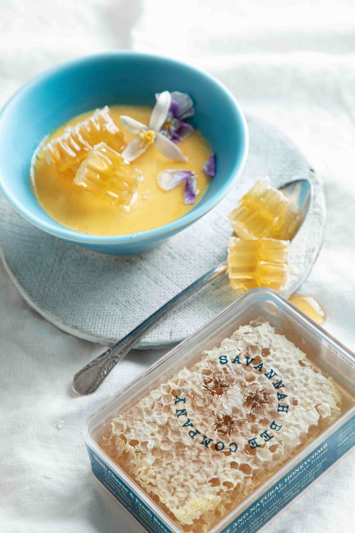 Honeycomb-Vanilla Bean Pots de Crème
