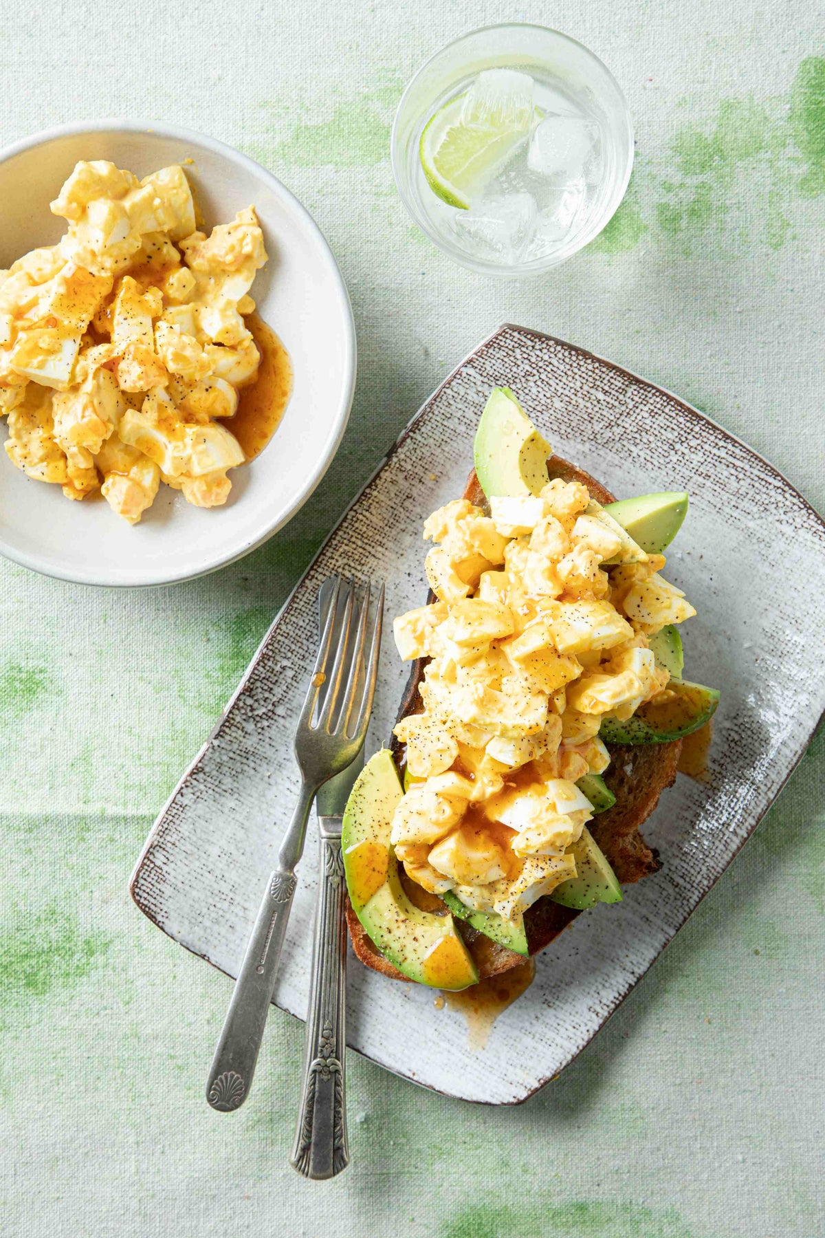 Honey Hot Sauced Egg Salad Toast