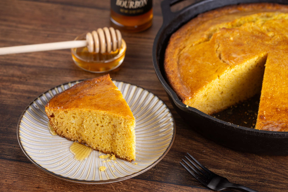 Bourbon Honey Skillet Cornbread