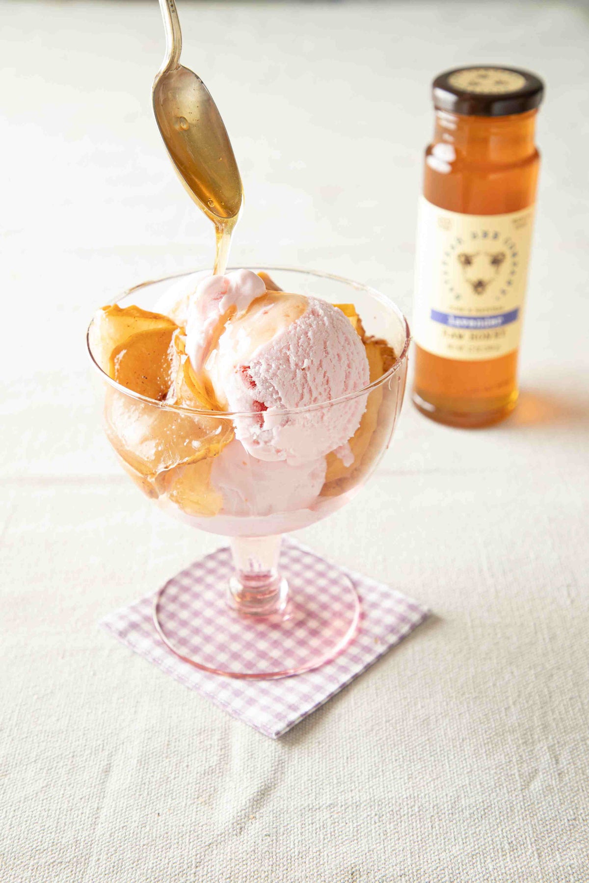 Sauteed Pears with Lavender Honey