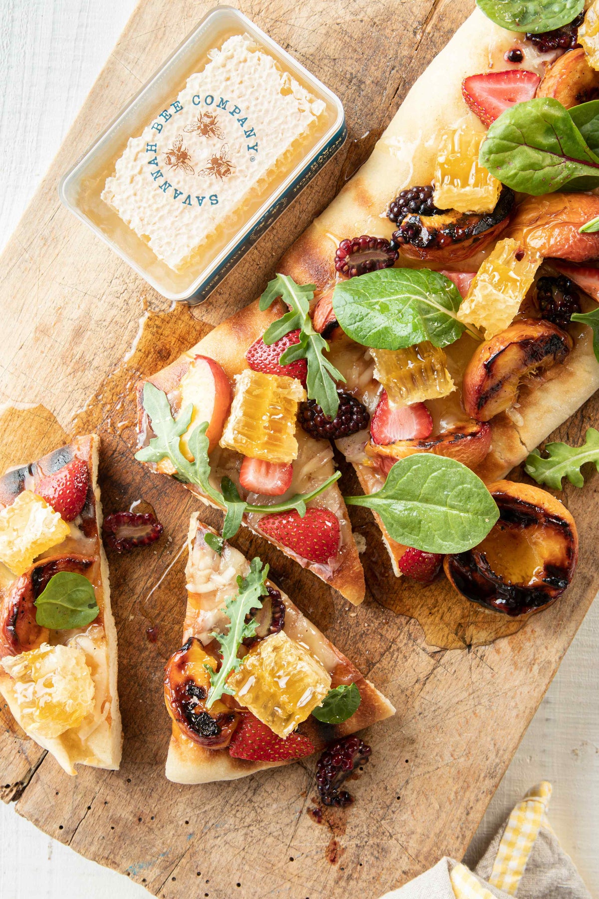 Grilled Fruit Flatbread Pizza
