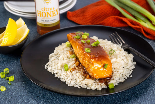Citrus Honey Glazed Miso Salmon