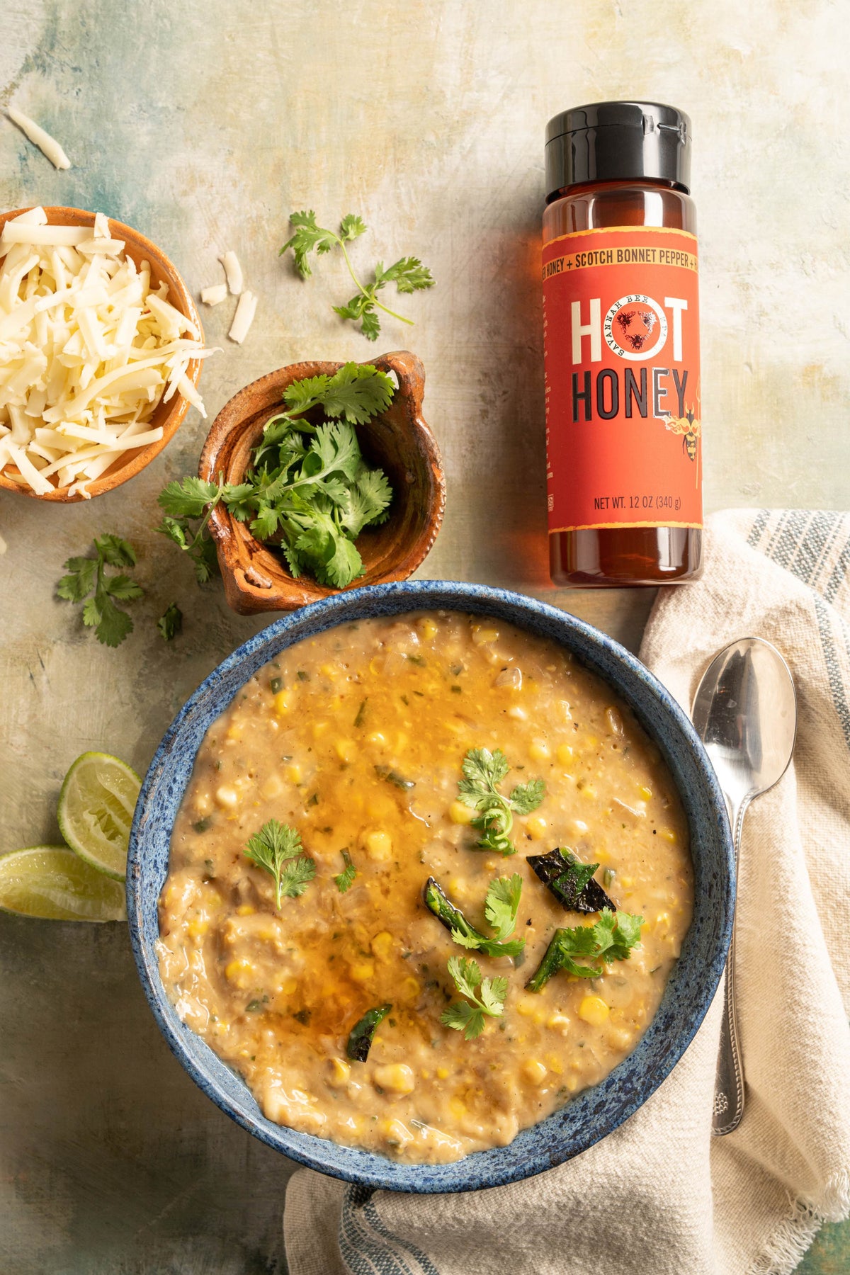 Spicy Poblano Corn Soup