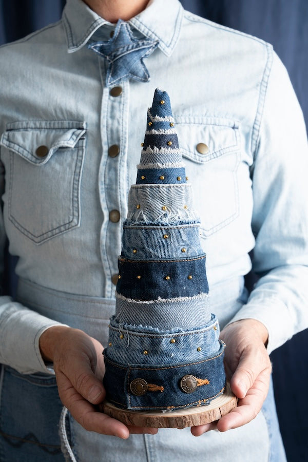 Denim Tree Centerpiece