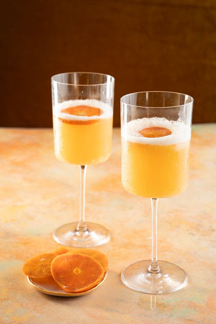 Persimmon Amaretto Sour Cocktail