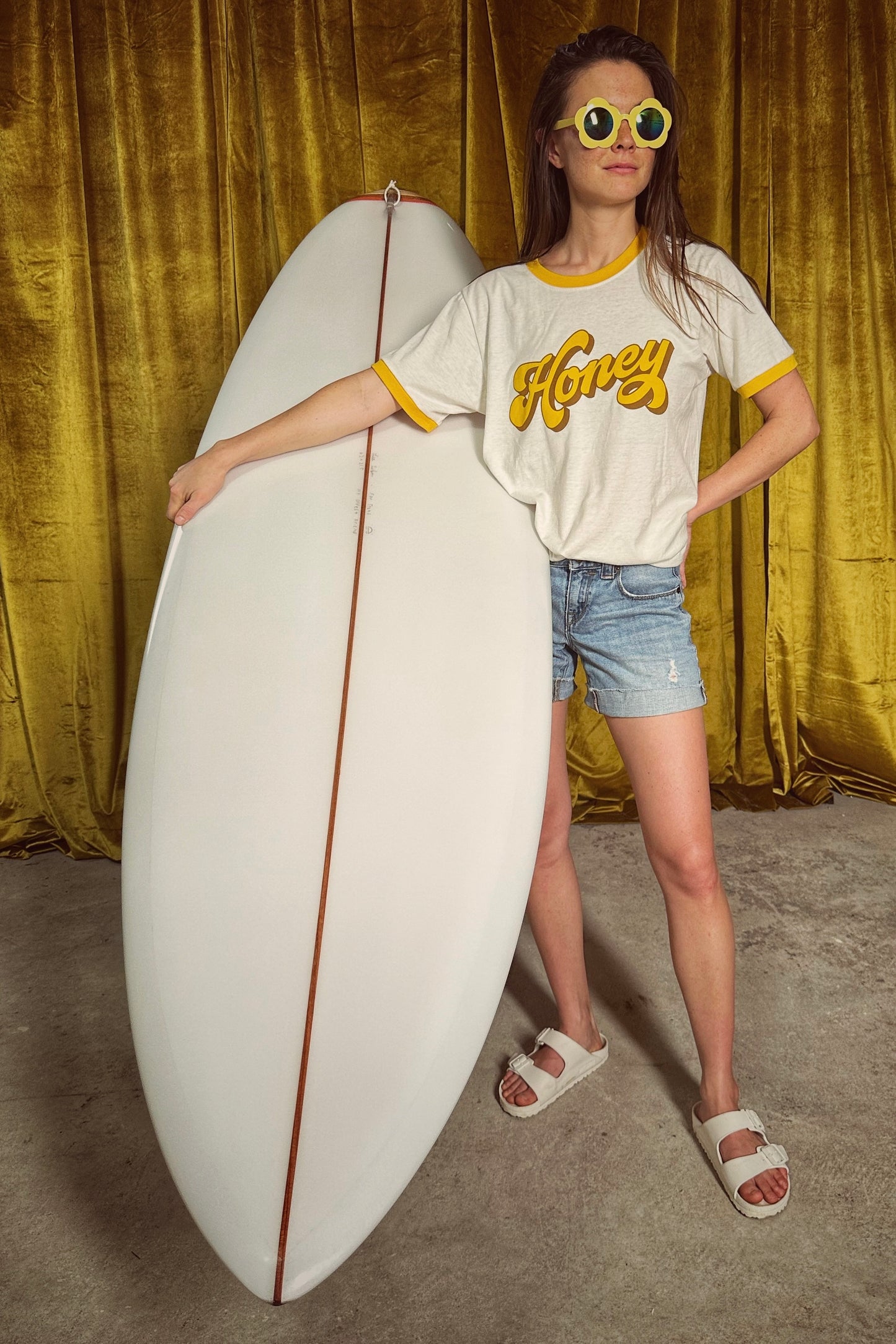 surfer-girl-wearing-honey-tee-shirt