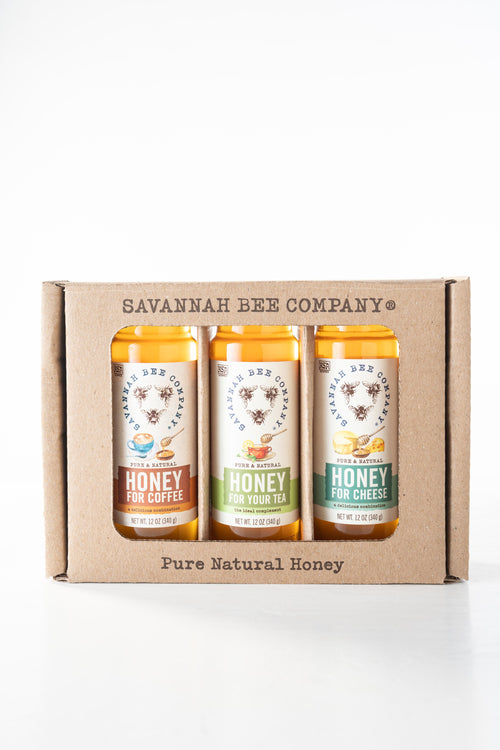 Savannah Bee Company Everyday Honey Gift Set by Savannah Bee - Honey for The Grill - Honey for The Tea - Honey for Cheese - 100% Pure and Natural HON