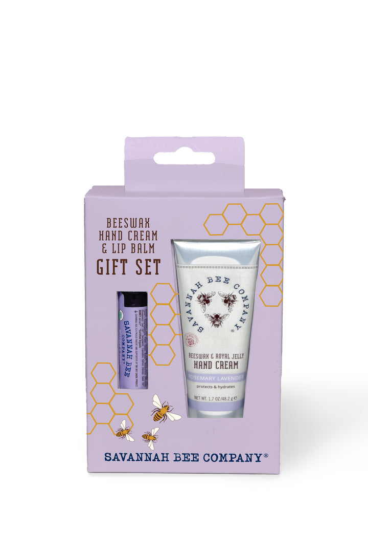 Rosemary Lavender Hand Cream and Lip Balm Gift Set