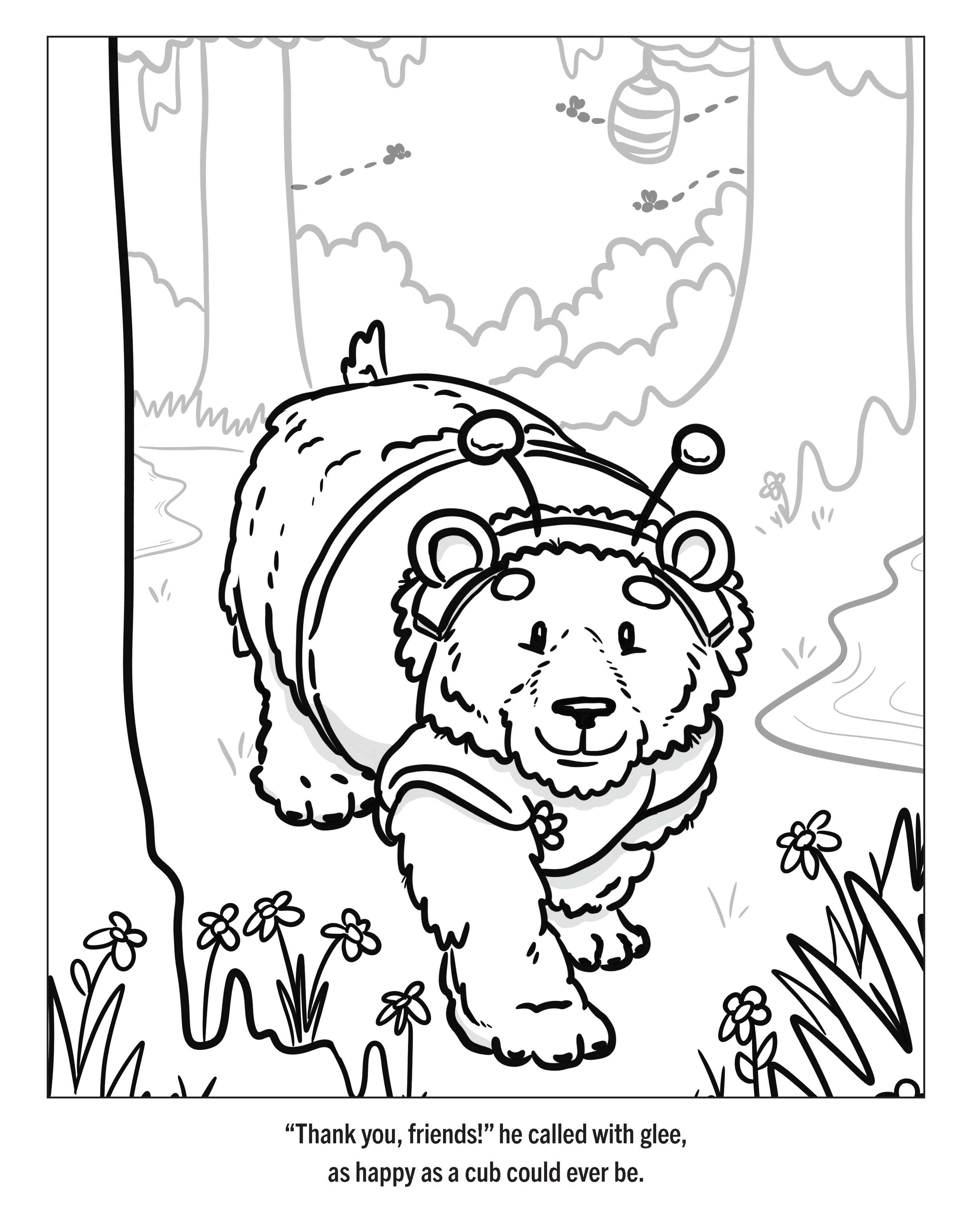 Okee Bear's Coloring Storybook