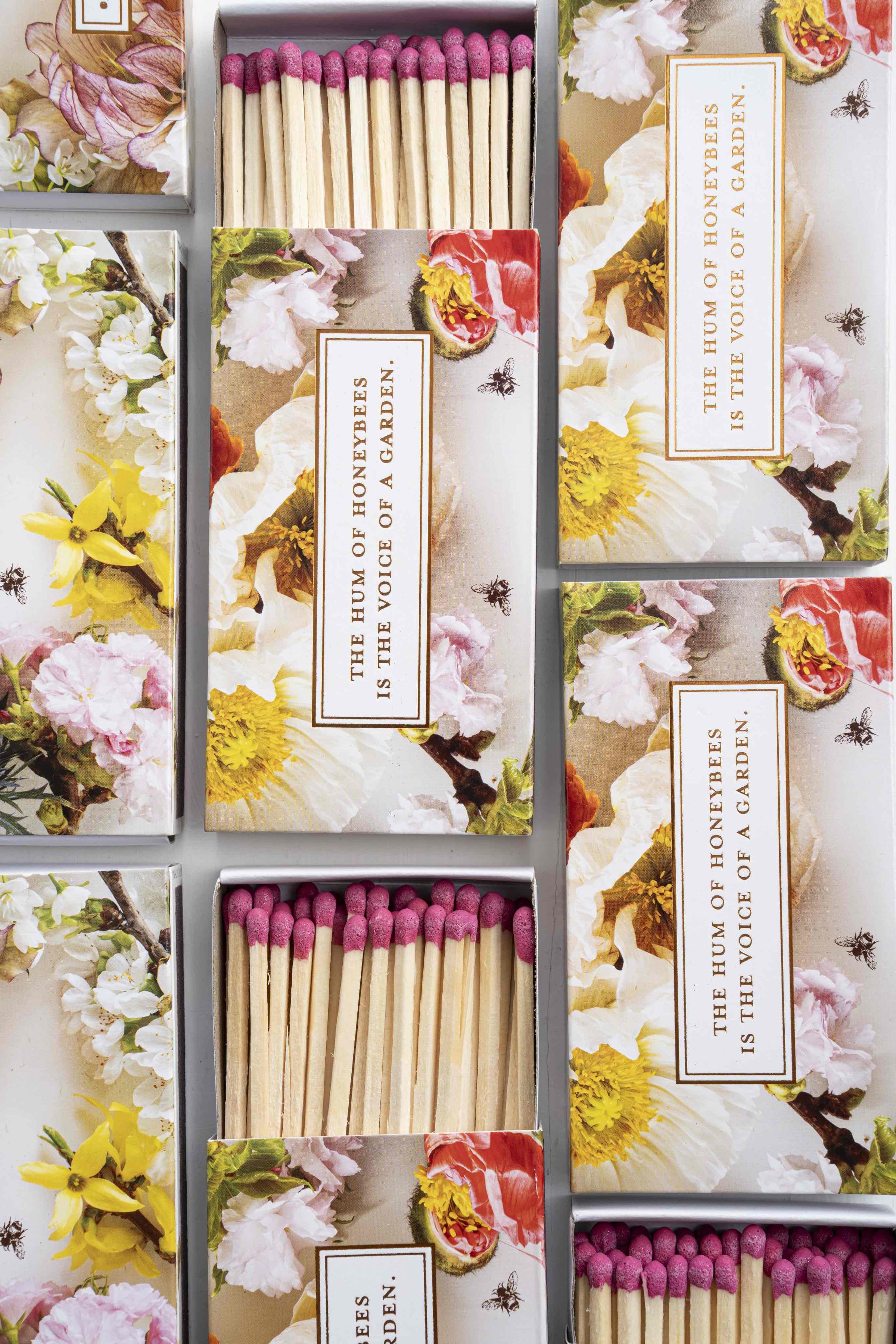 Savannah Bee Floral Matchbox