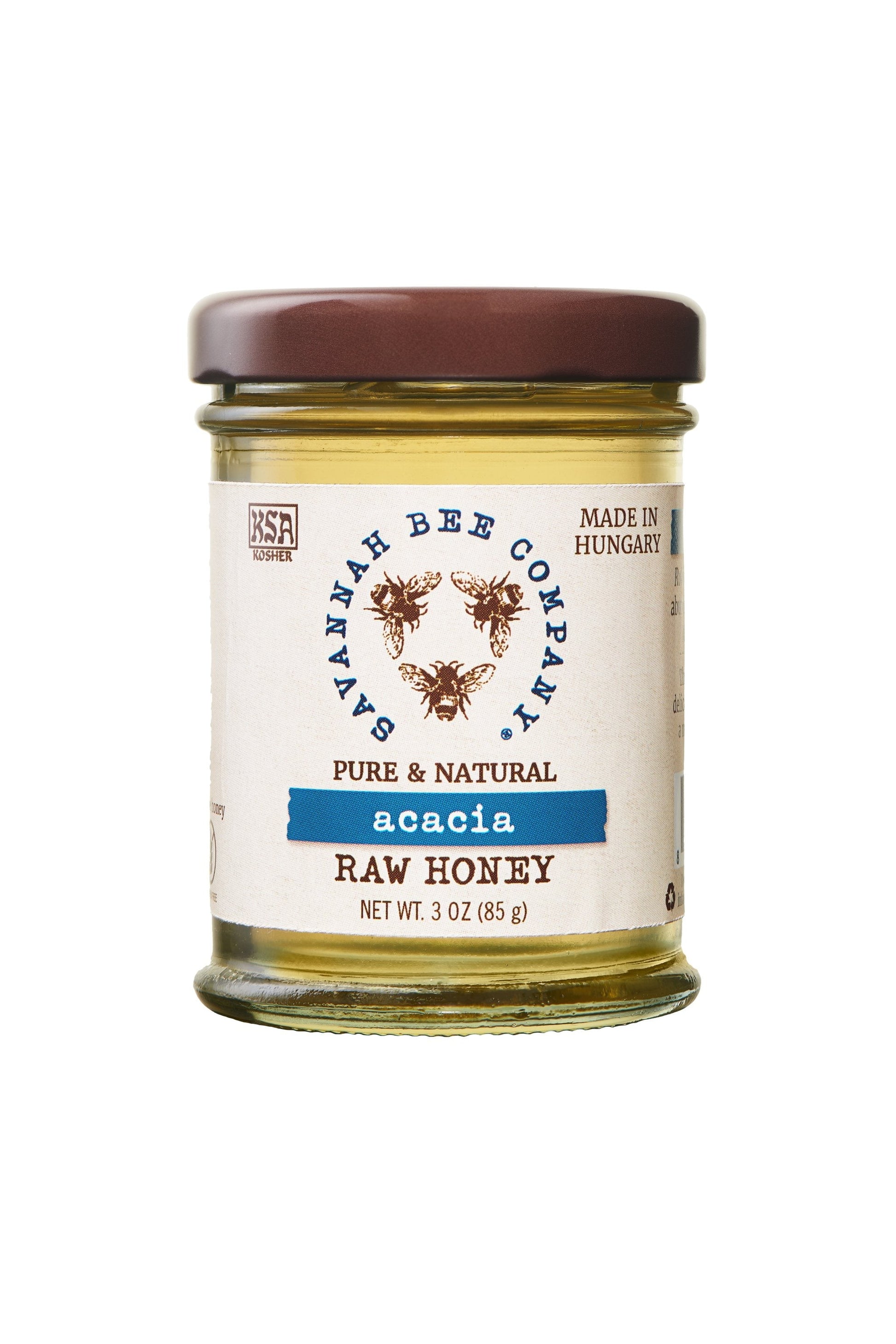 Pure & Natural Acacia Raw Honey 3 oz. mini