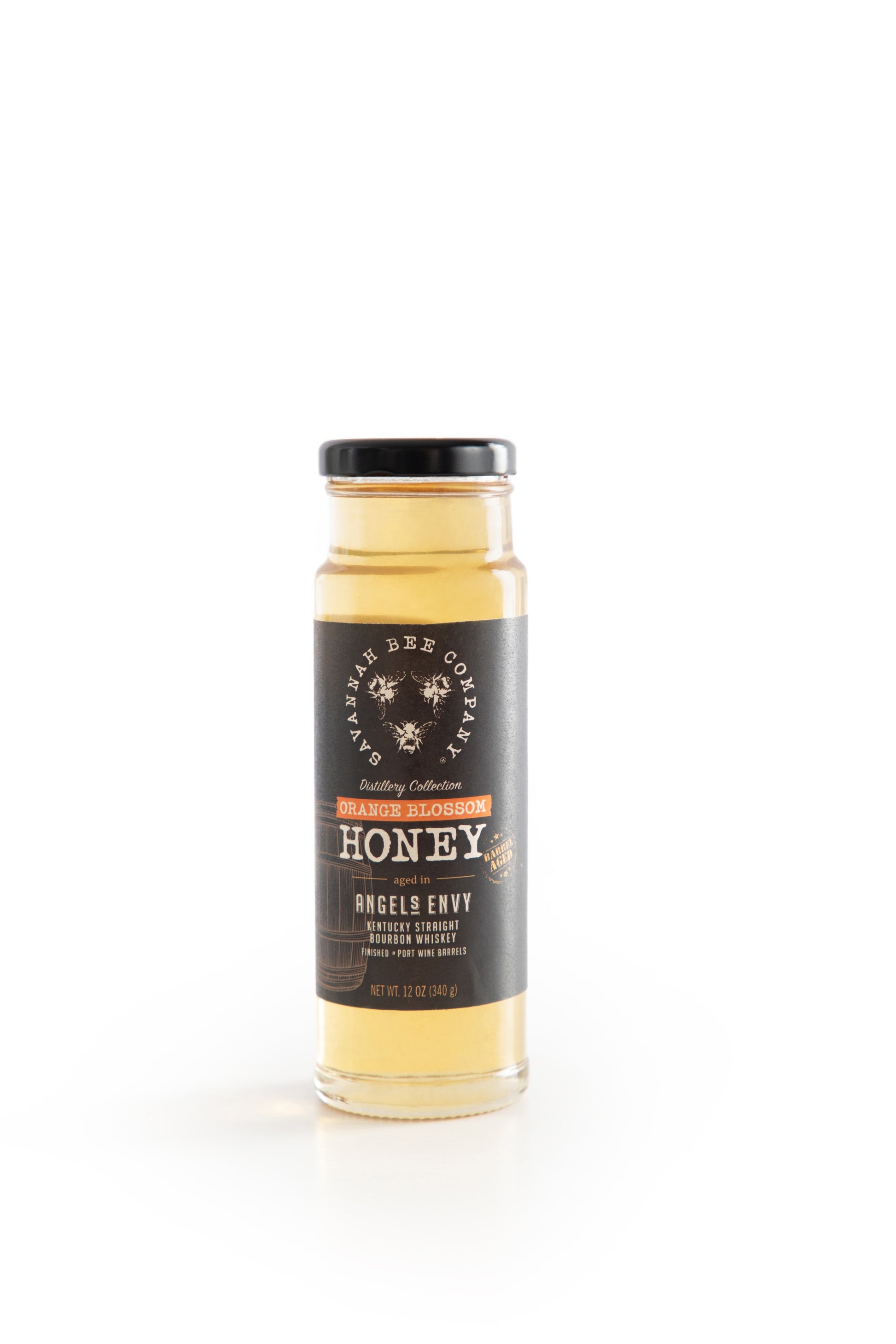 12 ounce Port Bourbon Barrel Aged Orange Blossom Honey 