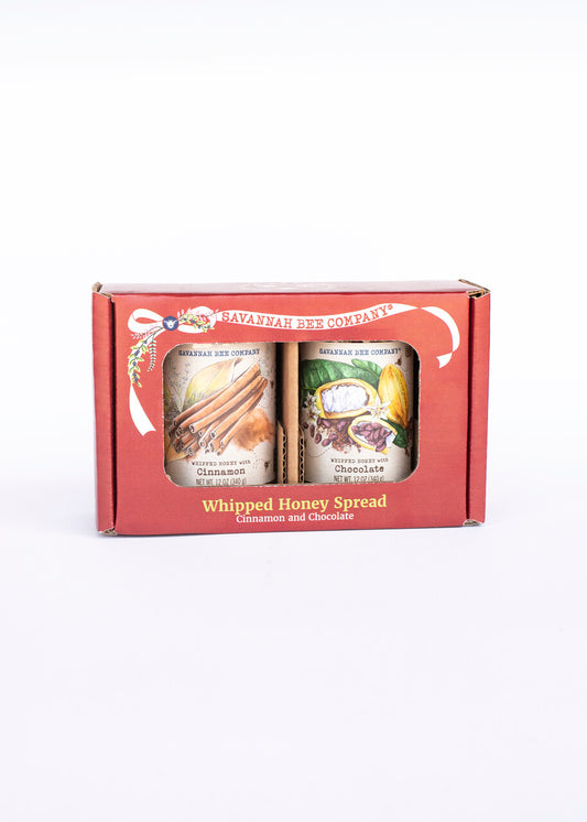 Holiday Cinnamon and Chocolate 12oz Whipped Honey Gift Set