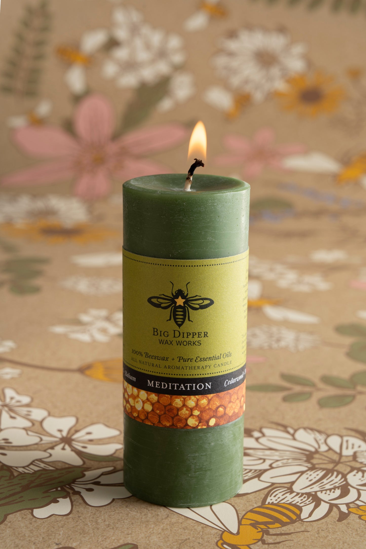 Beeswax Candle Aromatherapy Pillar