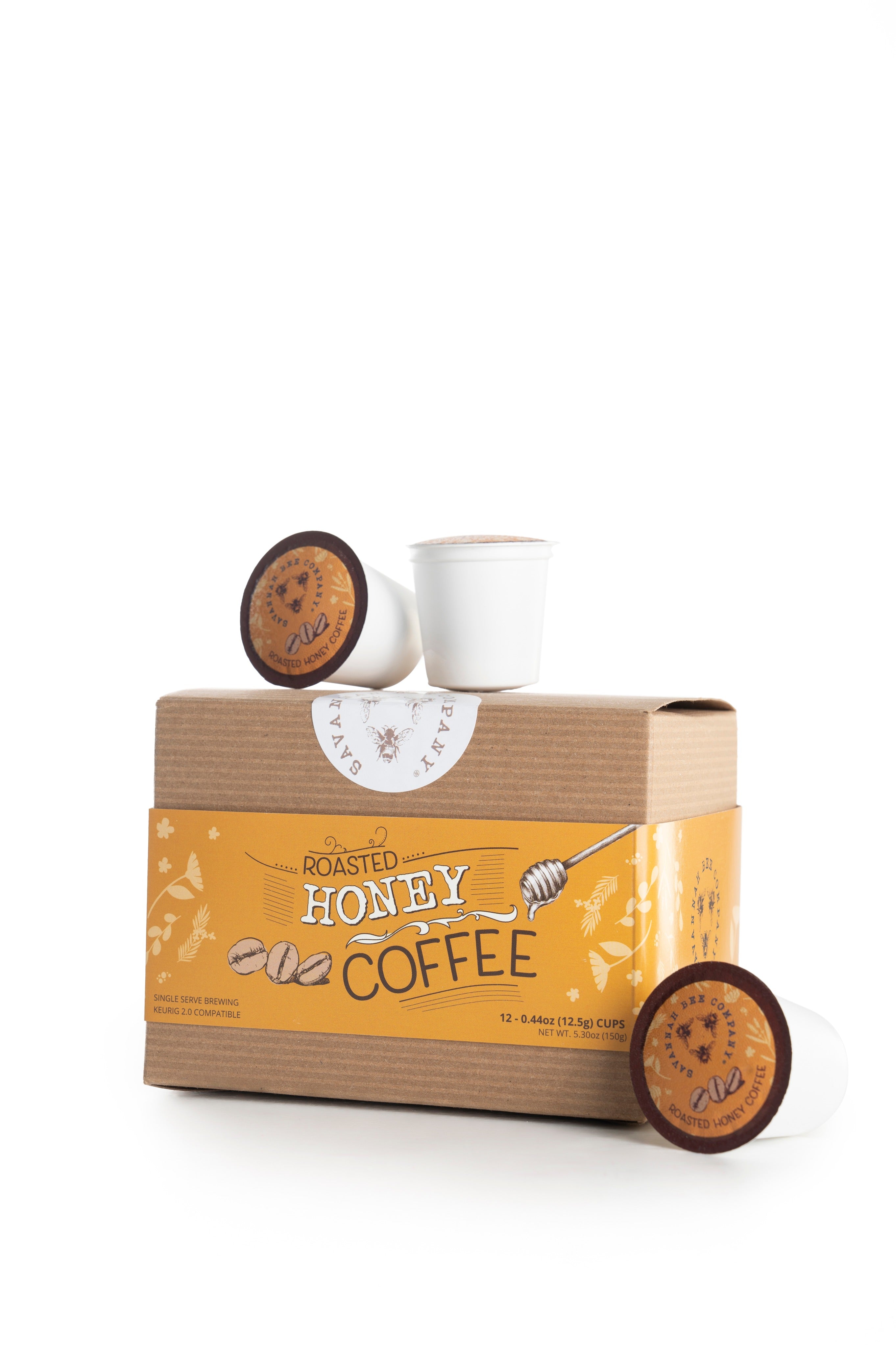 Roasted Honey Coffee K Cups Savannah Bee Company