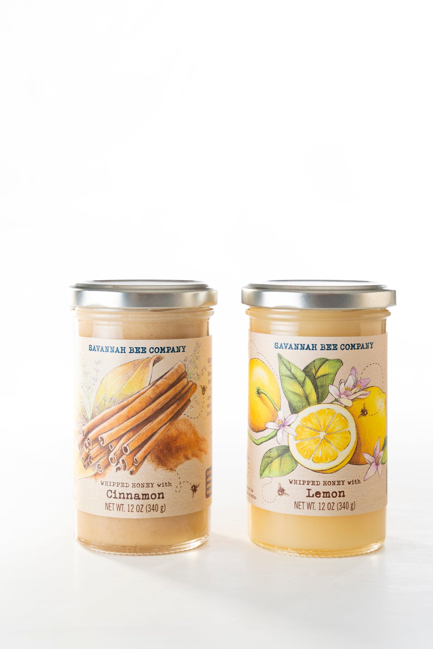 Cinnamon and Lemon 12oz Whipped Honey Gift Set