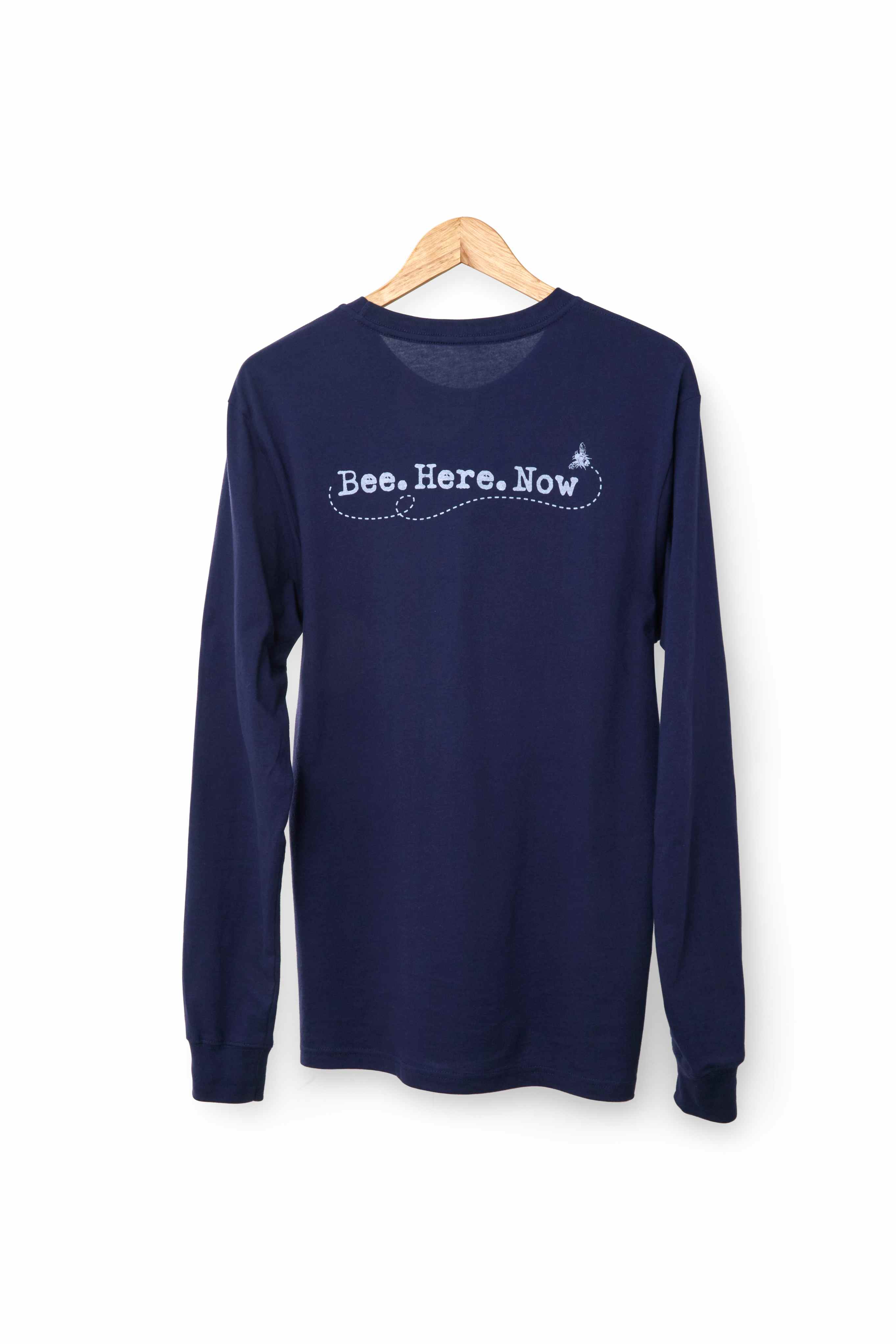 Bee Here Now NAVY Long Sleeve T-shirt – Savannah Bee Company