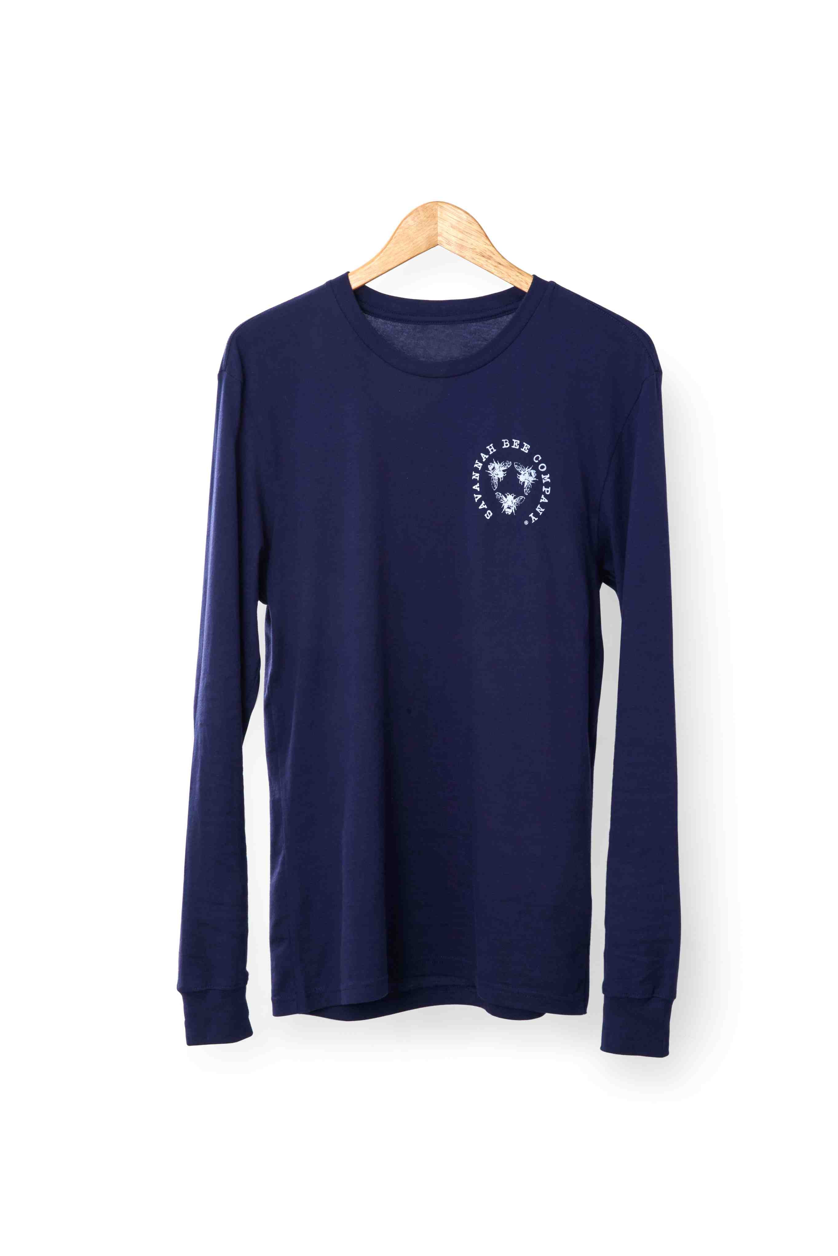 Bee Here Now NAVY Long Sleeve T-shirt – Savannah Bee Company