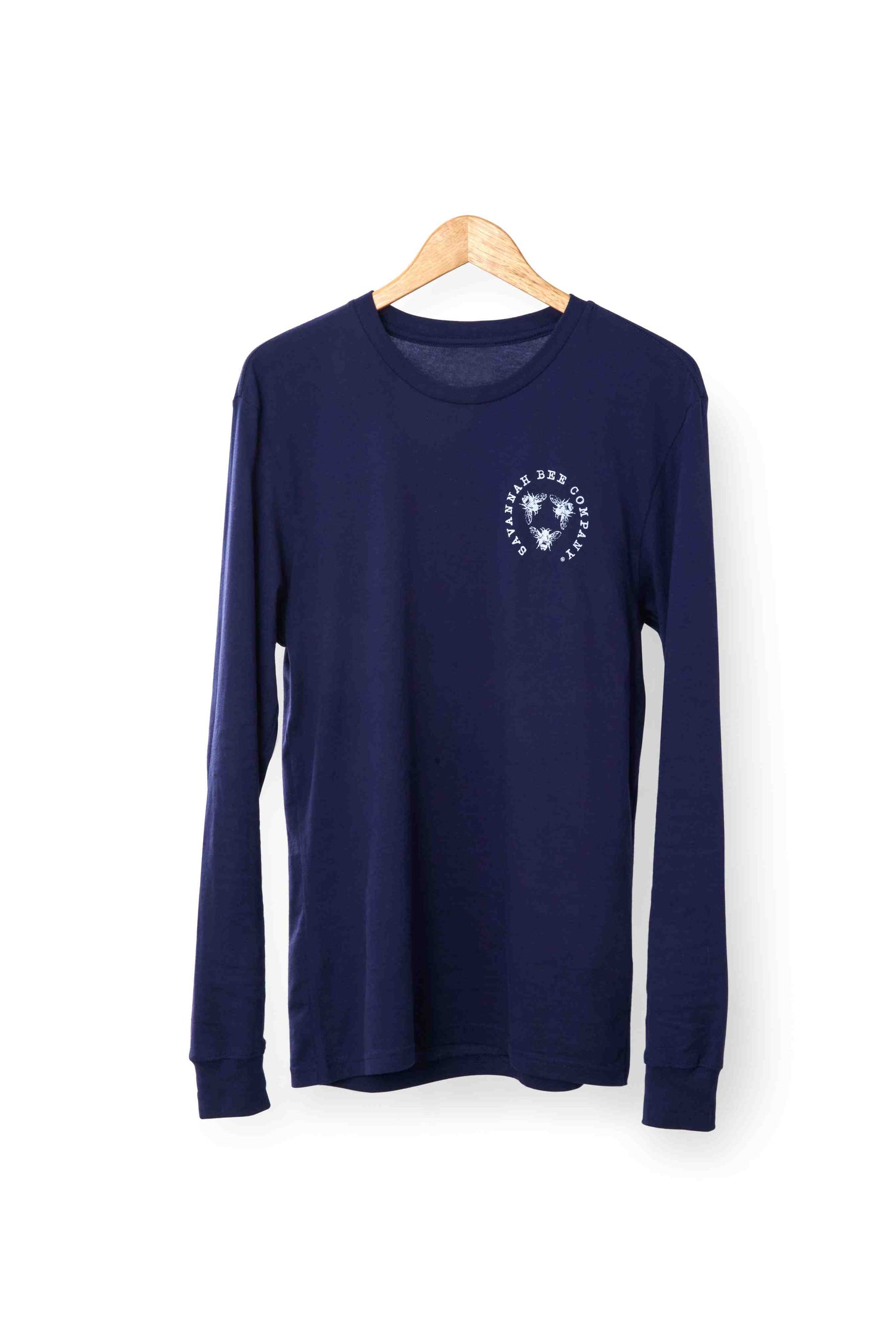 Bee Here Now NAVY Long Sleeve T-shirt