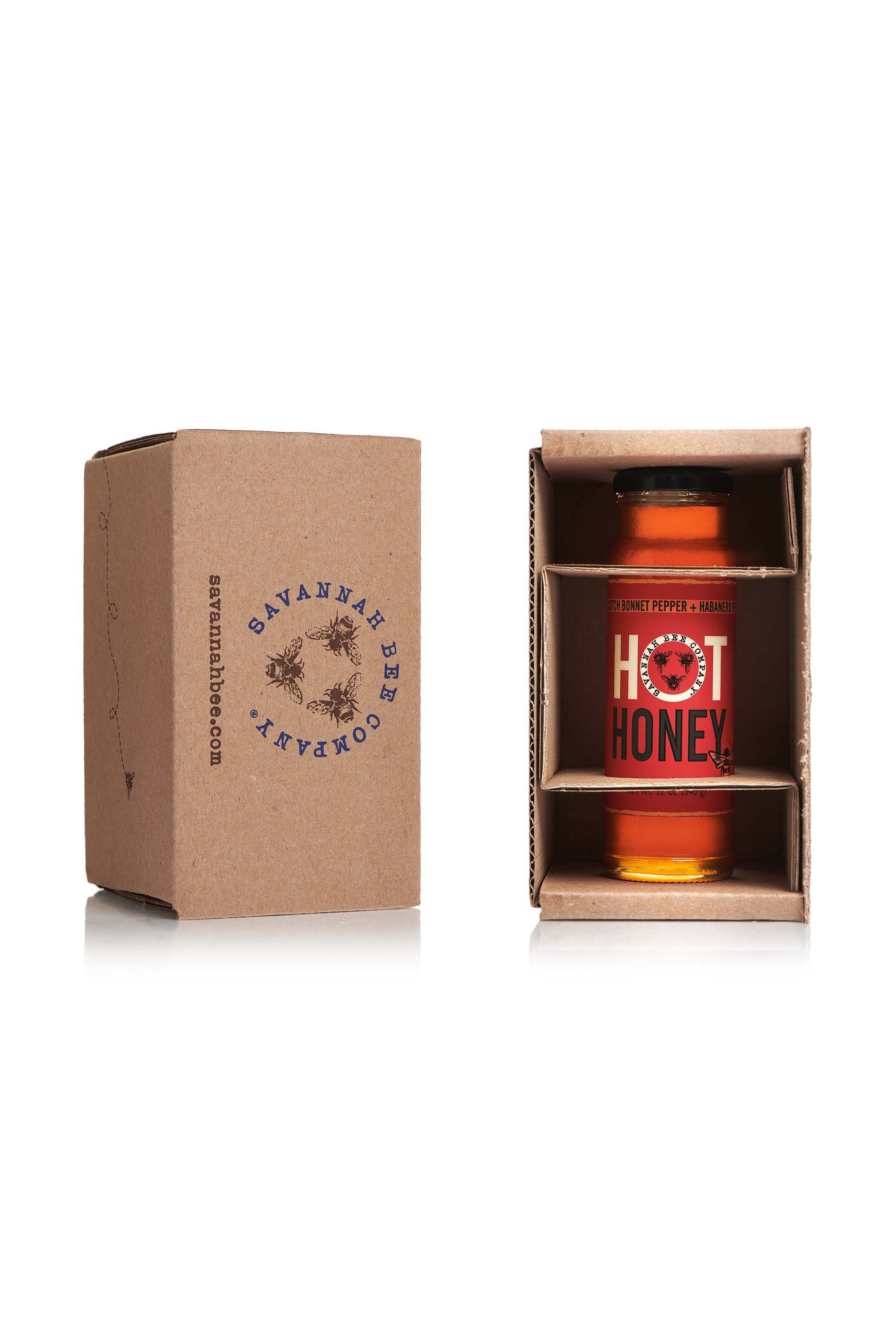 Hot Honey 12 oz. tower in a gift box