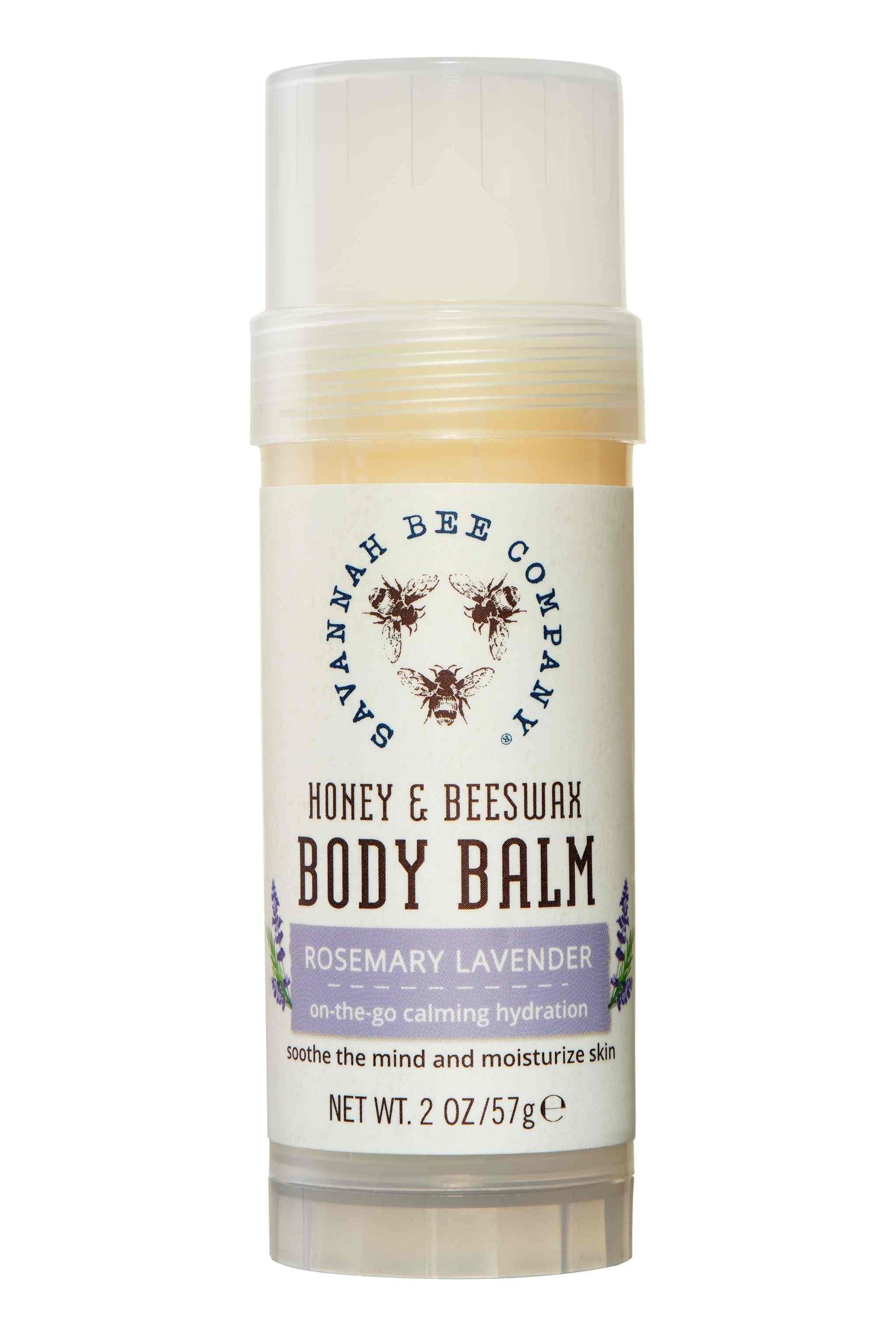 Honey & Beeswax Body Balm Rosemary Lavender 2 oz.  studio image