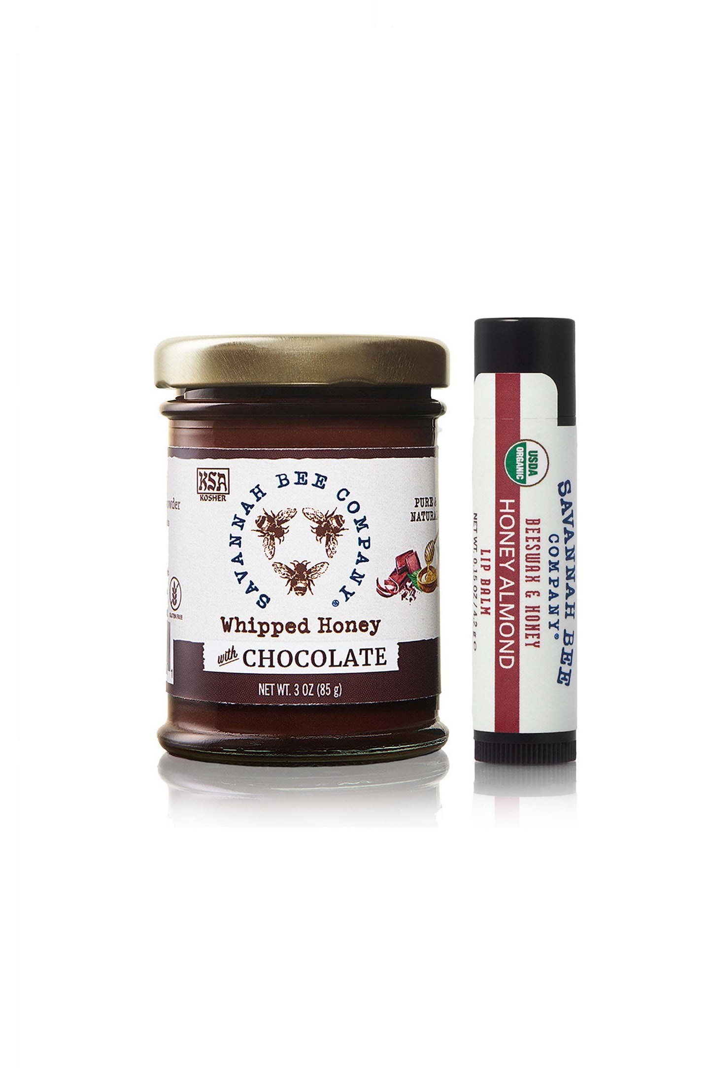 Whipped Honey with Chocolate 3 oz. mini with Honey Almond Lip Balm