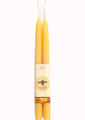 Pure Organic Beeswax 12' Tapper Candles wrapped in label with Dig Dipper wax works logo