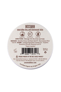 Beeswax Salve Rosemary Lavender, nourishes dry and distress skin 2oz. 